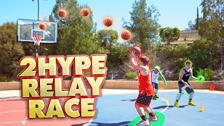 2HYPE BASKETBALL SKILLS RELAY RACE [upl. by Thurber]