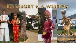 I went to IFE RESORT  Nigerian Wedding  Road Trip  Dressmaking [upl. by Elockin604]