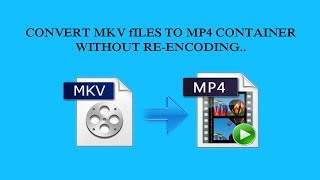 Convert MKV Files To MP4 Container Without Reencoding [upl. by Atalaya416]