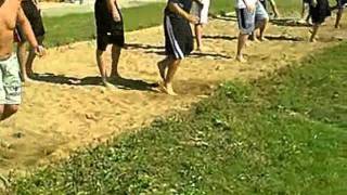 Sand Pit Training Single Leg Plyo Into Sprint By Explosion Fitness [upl. by Nie]