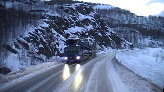 Driving up to the Arctic area in a VolvoFH truck Part 1 [upl. by Marston]