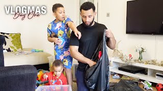 Decluttering for Christmas Giving Away Our Kids’ Old Toys 🎁  Vlogmas Day 1 [upl. by Capp]