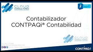 CONTPAQi CONTABILIDAD CONTABILIZADOR [upl. by Finstad]