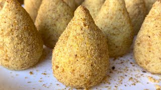 Coxinha FITNESS de batata doce e frango sem glúten e sem lactose na air fryer [upl. by Assiralc]