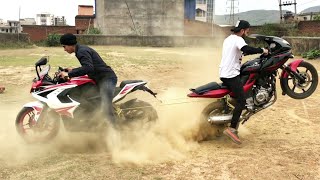 PULSAR RS 200 VS PULSAR 220 TOCHAN TEST TUG OF WARS [upl. by Miculek]