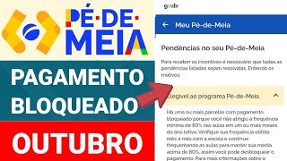 PÉ DE MEIA BLOQUEADO EM OUTUBRO PORQUE VOCÊ NÃO ATINGIU A FREQUÊNCIA MÍNIMA DE 80 COMO RESOLVER [upl. by Fital]