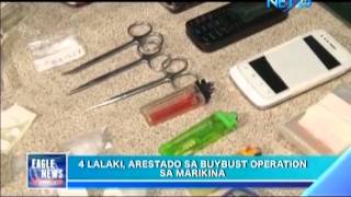 4 suspected drug pushers arrested in a buy bust operation in Marikina [upl. by Calvo]