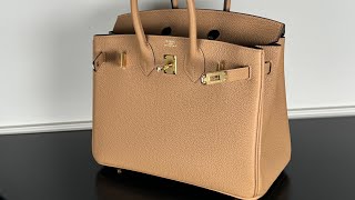 Обзор Hermes Birkin 25 Togo Color Chai Hardware GHW [upl. by Nika]