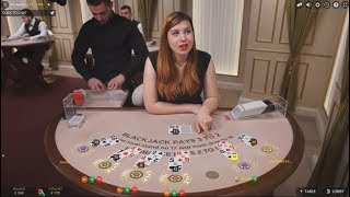 £500 Vs Live Dealer Casino Blackjack Min £50 Bets [upl. by Blinnie943]