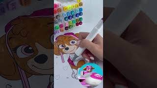 Coloring Paw Patrol Skye  Fun Art Activities for Kids 1million trending trendingshorts shorts [upl. by Ettigdirb]