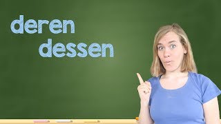 German Lesson 124  Relativpronomen im Genitiv  dessen  deren  B1B2 [upl. by Aramoiz]