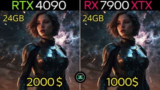 RTX 4090 VS RX 7900 XTX  1440P GAMING TEST [upl. by Sakiv]