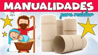 MANUALIDADES PARA NAVIDAD con RECICLAJE Portal de Belén [upl. by Eniluqaj412]