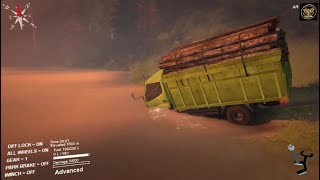 HINO DUTRO 4x4 BAWA KAYU LEWAT JALUR EKSTRIM  SPINTIRES INDONESIA [upl. by Sheena131]