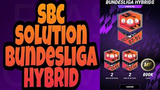 SBC SOLUTION BUNDESLIGA HYBRID IN MADFUT 22 [upl. by Atikin]