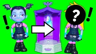 VAMPIRINA Assistant Plays with PJ Masks Transforming Towers [upl. by Norling]