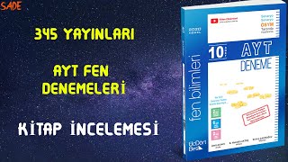 345 YAYINLARI AYT FEN BİLİMLERİ DENEMELERİ 2020İNCELEME [upl. by Kerrie]