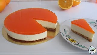 TARTA DE NARANJA SIN HORNO  CHEESECAKE DE NARANJA  TARTA FRÍA [upl. by Leroy]