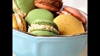 Come preparare i macarons francesi in 4 gusti  videoricette francesi [upl. by Tima]