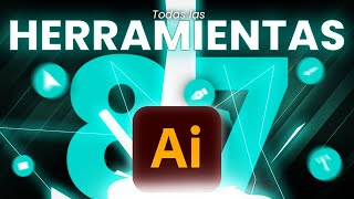 ¡Descubre las 87 HERRAMIENTAS de Adobe Illustrator⚙️ [upl. by Arlena]