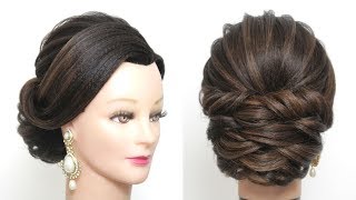 New Bridal Hairstyle Wedding Updo Tutorial For Long Hair [upl. by Francklyn886]