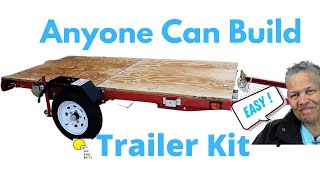 DIY TRAILER KIT  ANYONE CAN BUILD [upl. by Amehsat]