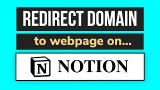 How to redirect a domain to a Notion page [upl. by Aisat]