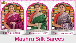 Mashru Silk Sarees Collection  Free Shipping  Video Call Facility  Sakhi [upl. by Gerardo]