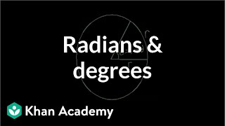 Radian and degree  Unit circle definition of trig functions  Trigonometry  Khan Academy [upl. by Newbold]