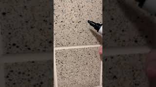 Grout Pen Color Change Black Grout is better [upl. by Batchelor530]