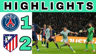 Paris SaintGermain vs Atletico Madrid  PSG vs Atletico Madrid Highlights amp Goals Champions League [upl. by Geehan]