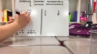 Creating common numerators and denominators [upl. by Zins]