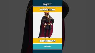 🇬🇧🇳🇴 nobleman  adelsmann  vocabulary builder  learn English  la oss lære engelsk [upl. by Attennot884]