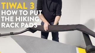 How to put the hiking rack pads for Tiwal 3 sailboat [upl. by Dalia634]