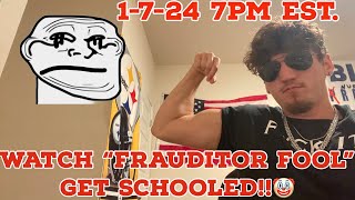 Watch Bootlicker Troll get SMOKED live on air in a debate next week💪💪 [upl. by Ateekram440]