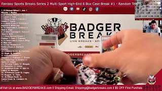 Fantasy Sports Breaks Series 2 Multi Sport HighEnd 6 Box Case Break 1  Random Teams [upl. by Avilo]