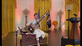 Rishab Rikhiram Sharma Live at The White House  Diwali Celebration  Sitar for Mental Health Live [upl. by Ailama]