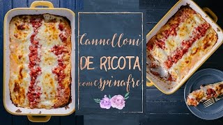 CANNELLONI VEGETARIANO COM ESPINAFRE E RICOTA [upl. by Anaitsirk]