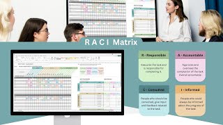 RACI MATRIX  TEAM TASK RESPONSIBILITY ASSIGNMENT  EXCEL TOOL [upl. by Anaujd]