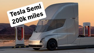 HUGE Tesla Semi Update 200k miles already [upl. by Dahraf307]