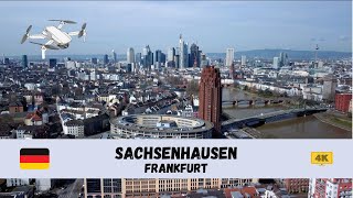 4K 🇩🇪 Sachsenhausen Frankfurt  by drone 🇩🇪 [upl. by Cornelius487]