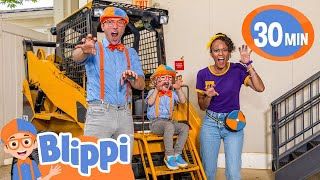 Blippi and Meekahs Excavator Playdate with Levi Educational Videos for Kids [upl. by Dolores435]