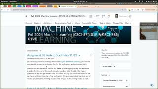 CSci 574 Class Lecture  Help Session Tuesday 11192024 [upl. by Hellman]