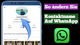 So ändern Sie den Kontaktnamen in WhatsApp – Vollständige Anleitung [upl. by Aliled]