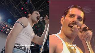 Rami Malek Freddie Mercury side by side [upl. by Eidna]