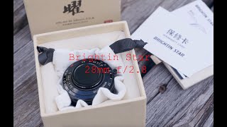 Brightin Star 28mm f28 Leica M Mount Pancake Lens Review [upl. by Gurolinick990]