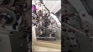 High speed 600pcsmin compression springs coiling by CNC spring coiling machine US608 coils springs [upl. by Rad]