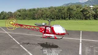 Aerofly RC9  SA315 Lama [upl. by Ruhtracam]