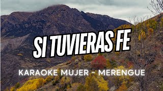 SI TUVIERAS FEKARAOKE TONO MUJER Granito de mostaza Pista Instrumental Letra  VERSION MERENGUE [upl. by Aimik]