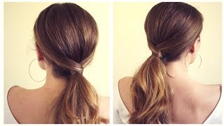 Simple Elegant Ponytail Tutorial [upl. by Relyat]